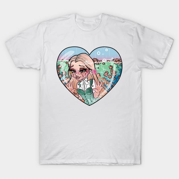 Bubble Heart T-Shirt by natieep